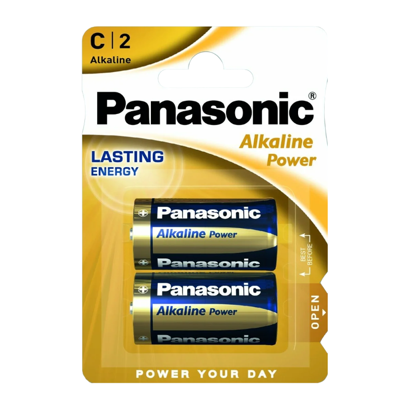 Батарейка Panasonic Power LR14 C BL2 Alkaline 1.5V (2/24/120)
