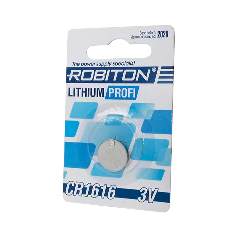 Батарейка ROBITON PROFI R-CR1616-BL1, CR1616 BL1 (1/40/1800)