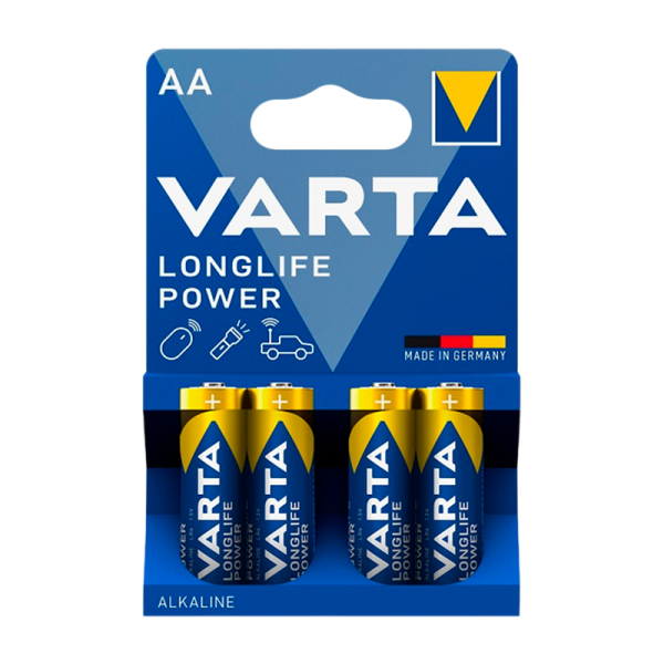 Батарейка Varta LONGLIFE POWER (HIGH ENERGY) LR6 AA BL4 Alkaline 1.5V (4906) (4/80/400)