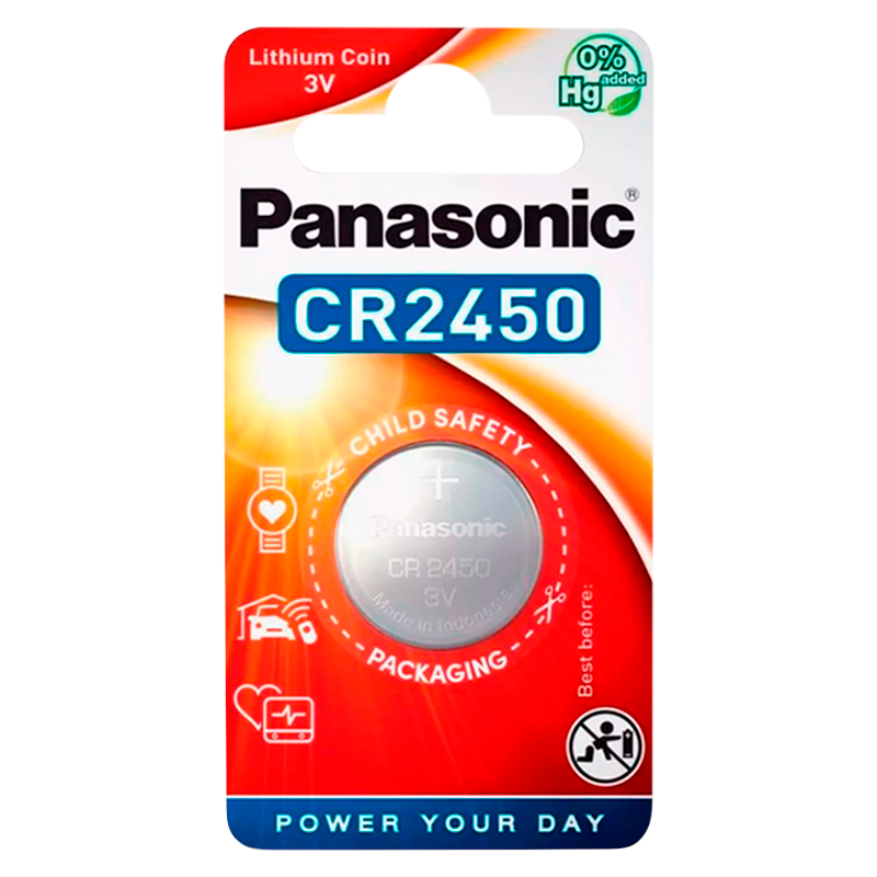 Батарейка Panasonic Power Cells CR2450 BL1 Lithium 3V CN (Китай)