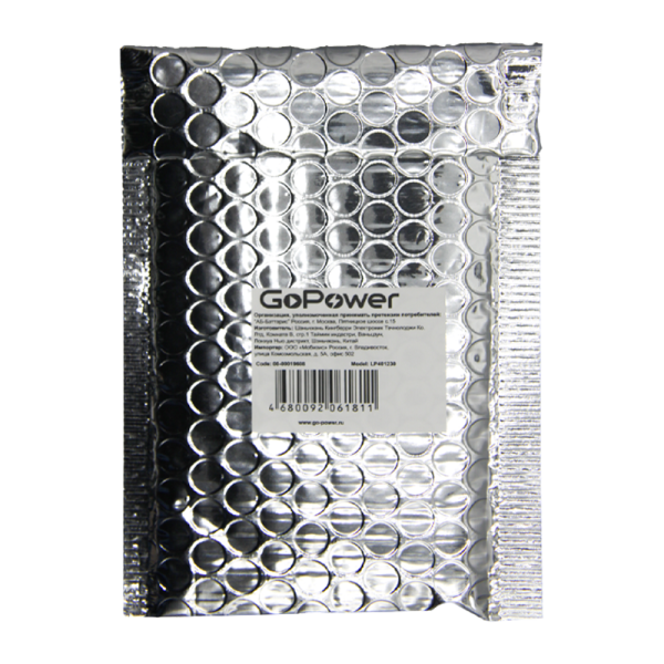 Аккумулятор Li-Pol GoPower LP401230 PK1 3.7V 100mAh с защитой (1/10/250)