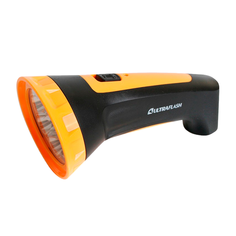 Фонарь туристический Ultraflash LED3807M 0.6W 7LED от аккумулятора IP22 прямая подзарядка черный жел