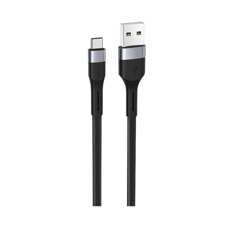 Кабель HOCO X34 USB (m)-Type-C (m) 1.0м 2.4A силикон черный (1/31/310)