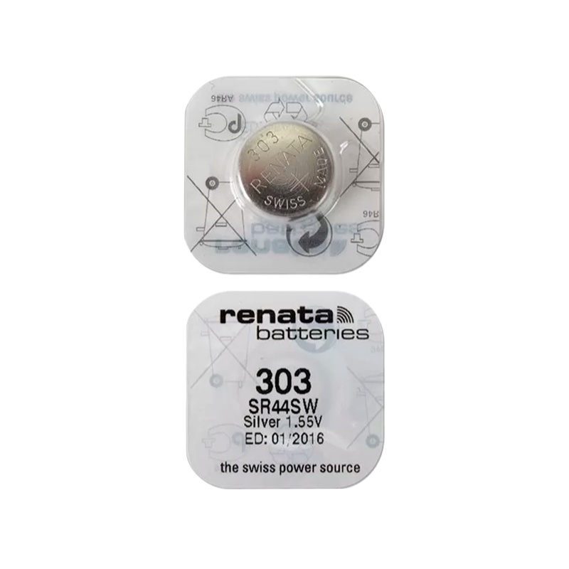 Батарейка Renata 303 (SR44SW) Silver Oxide 1.55V (1/10/100)