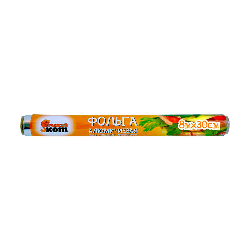 Фольга пищевая Рыжий кот 29см x 8.0м 9мкм (1/50)