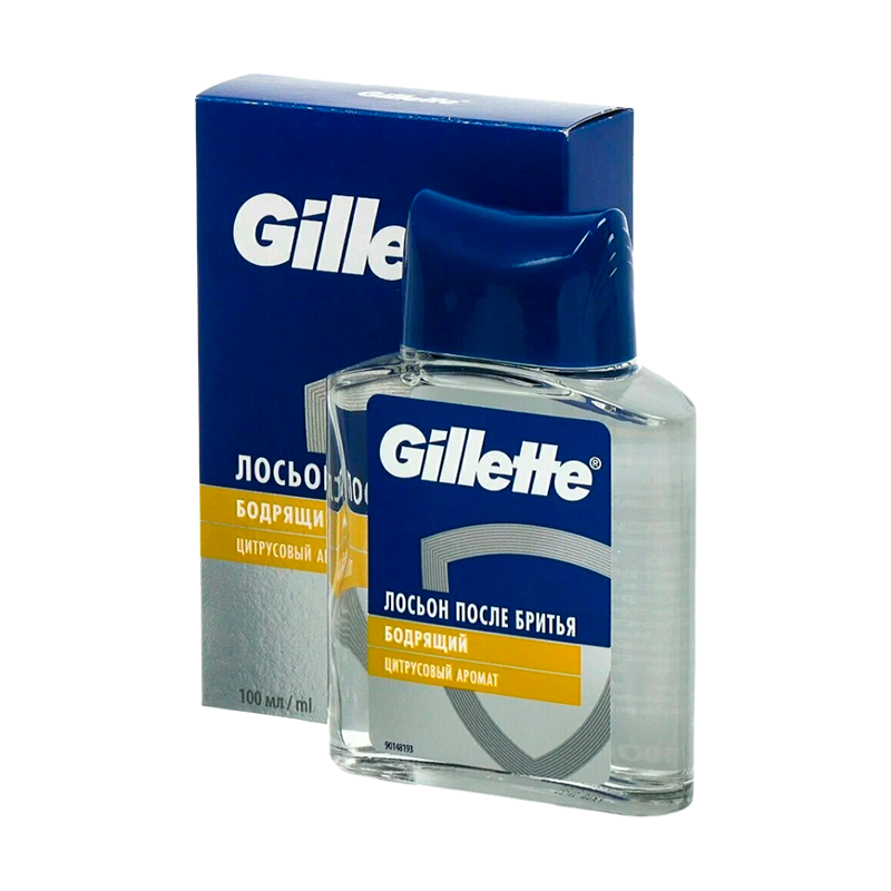 Лосьон Gillette Бодрящий после бритья цитрусовый аромат 100мл (1/6)