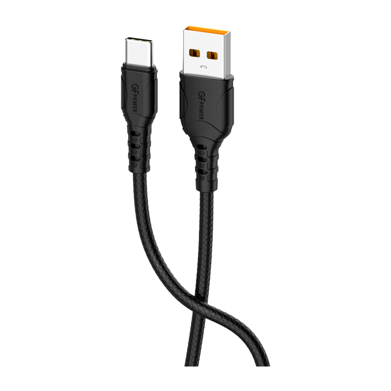 Кабель GFPower 06T USB (m)-Type-C (m) 1.0м 2.4A ПВХ черный (1/200/800)