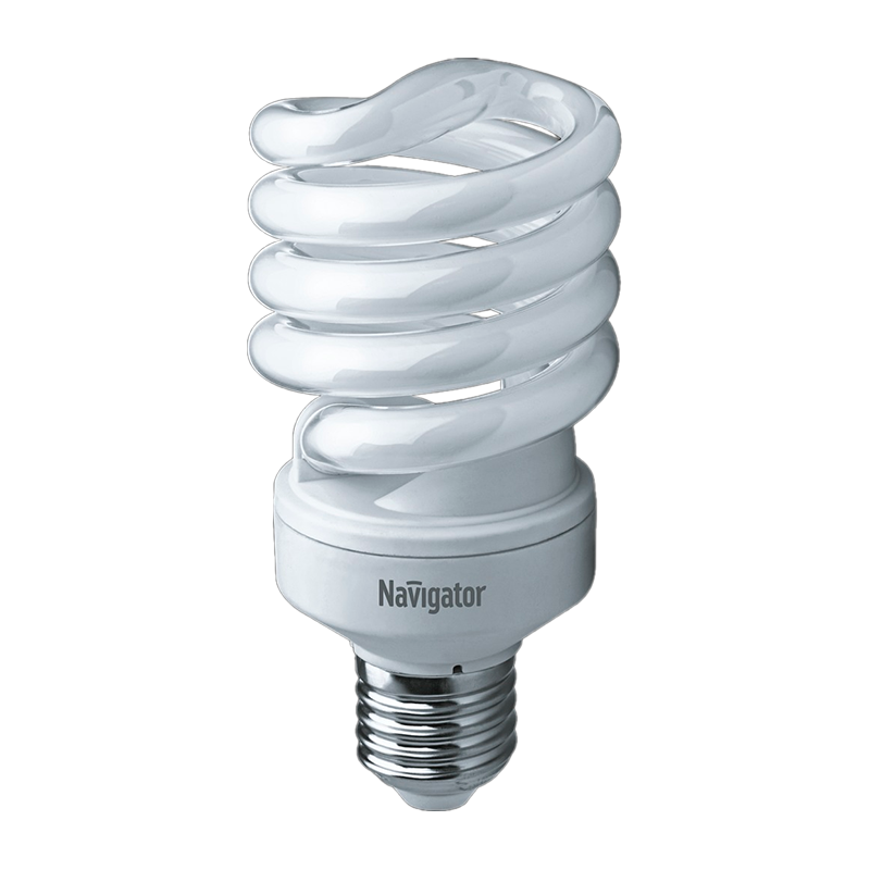 Лампа люминесцентная Navigator SF10 E27 30W 2700К 220-240V спираль (1/12/108)