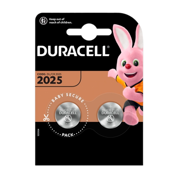 Батарейка Duracell CR2025 BL2 Lithium 3V (2/20/200)