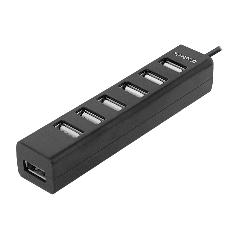 USB-Хаб Defender Quadro Swift 7USB черный (1/100)