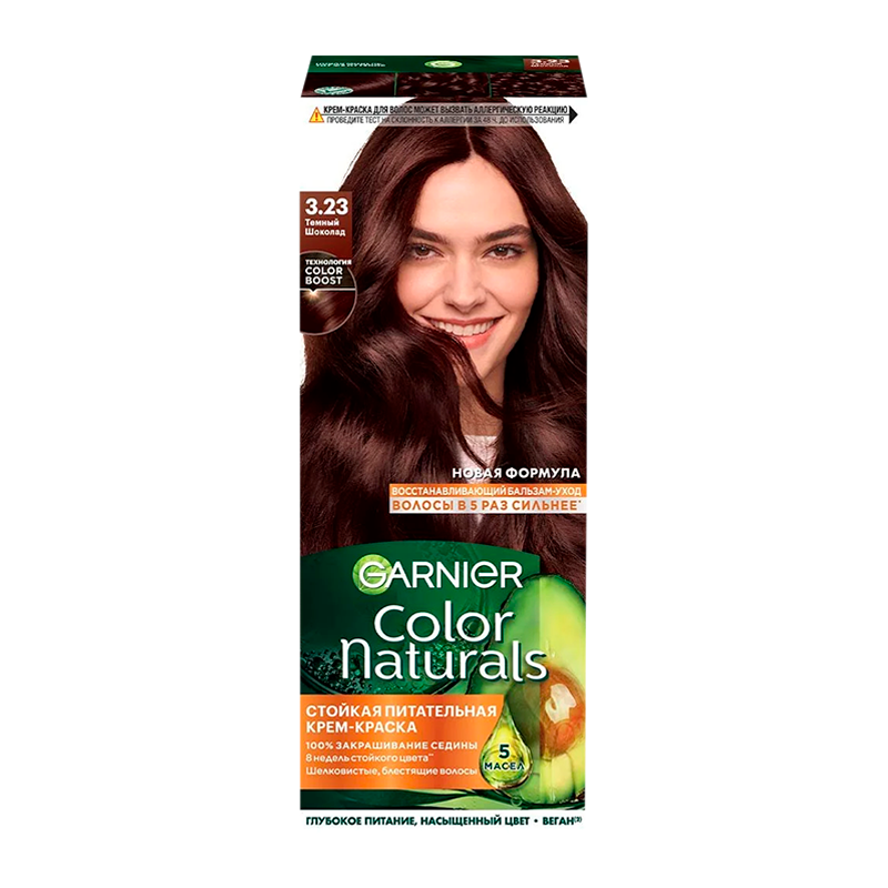 Краска для волос GARNIER Color Naturals 110мл 3.23 Темный шоколад (1/12)