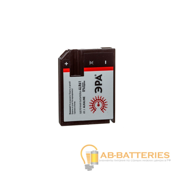 Батарейка ЭРА 4LR61 BL1 Alkaline 6V (1/40/160/10240)