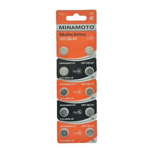 Батарейка Minamoto G7/LR926/LR57/395A/195 BL10 Alkaline 1.5V (10/200/10000)