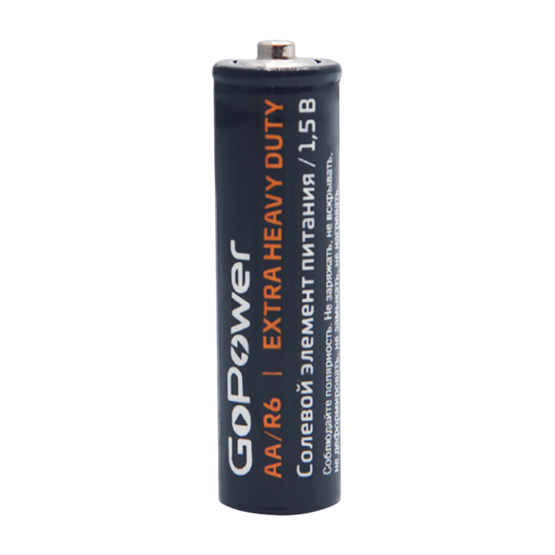 Батарейка GoPower R6 AA Shrink 4 Heavy Duty 1.5V (4/60/1200)