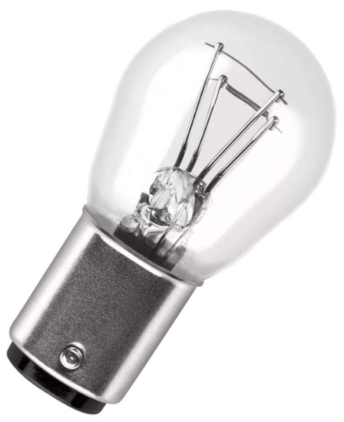 Лампа галогенная ЭРА P21 BAY15d 5W 12V для указателей поворота и стоп-сигнала (1/10)