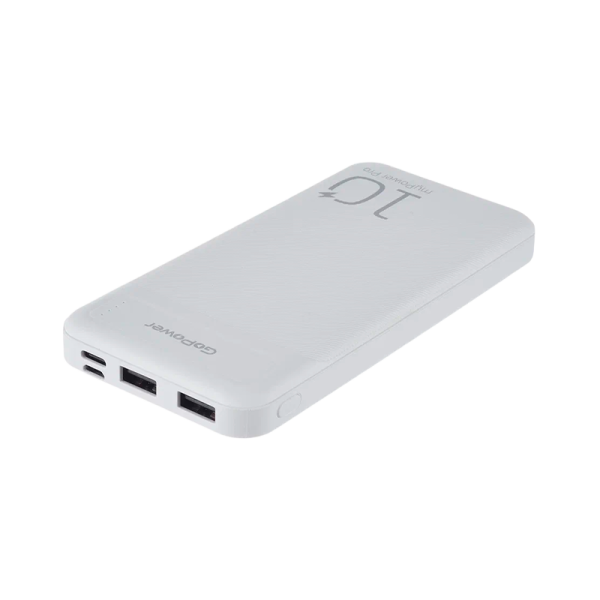Внешний аккумулятор GoPower PB2U myPower Pro 10000mAh белый