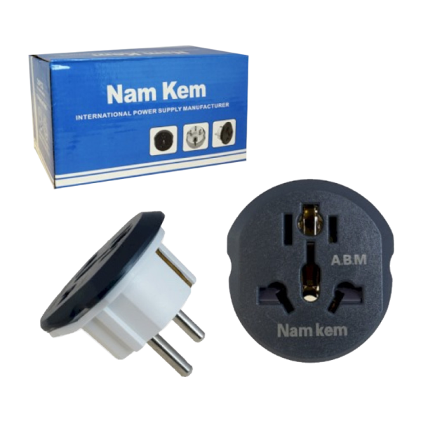 Сетевой переходник Live Power K1616 универсальный 1р.С/З черный (1/20/400)