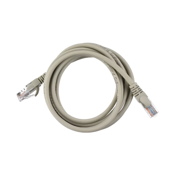 Патч-корд GoPower RJ-45 (m)-RJ-45 (m) 2.0м кат.5е ПВХ 26AWG CCA серый в пакете (1/125)