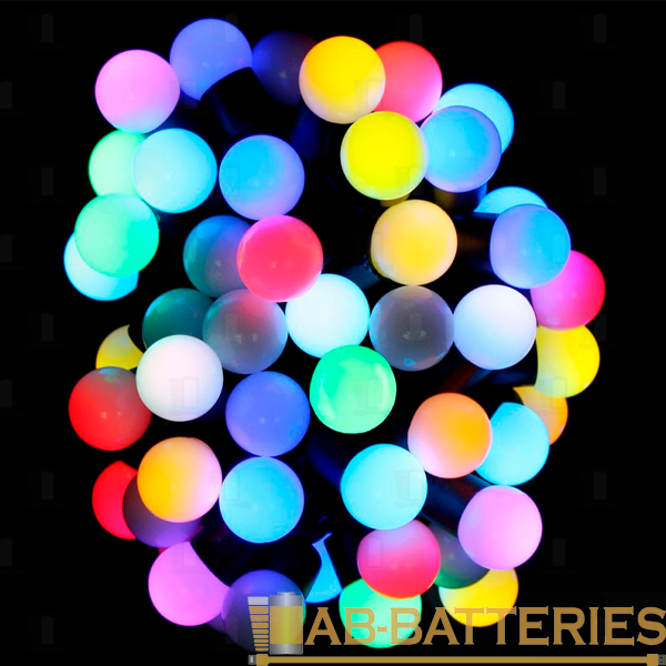 Гирлянда Космос 100LED 9.5м шарики нить 8 режимов ассорти