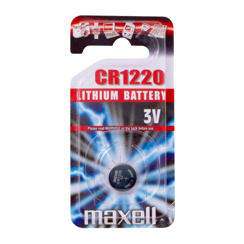Батарейка Maxell CR1220 BL1 Lithium 3V (1/20/1000)