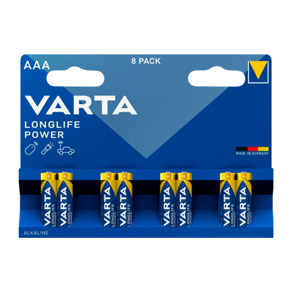 Батарейка Varta LONGLIFE LR03 AAA BL8 Alkaline 1.5V (4103) (8/160)