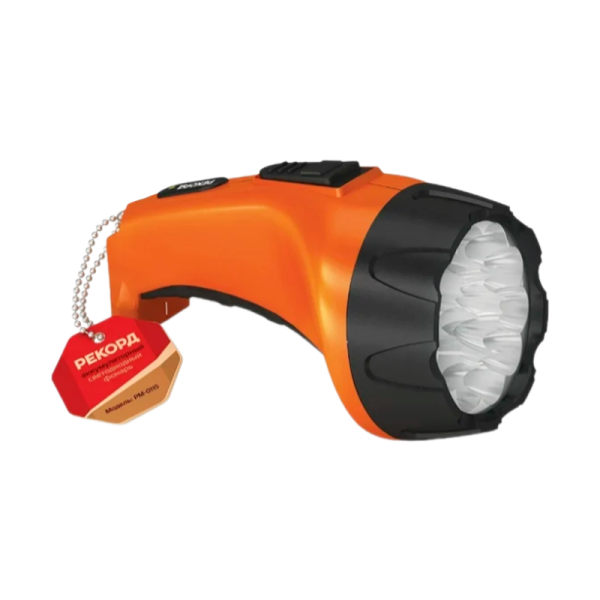 Фонарь туристический Рекорд РМ-0115 от аккумулятора оранжевый (1/6/30)