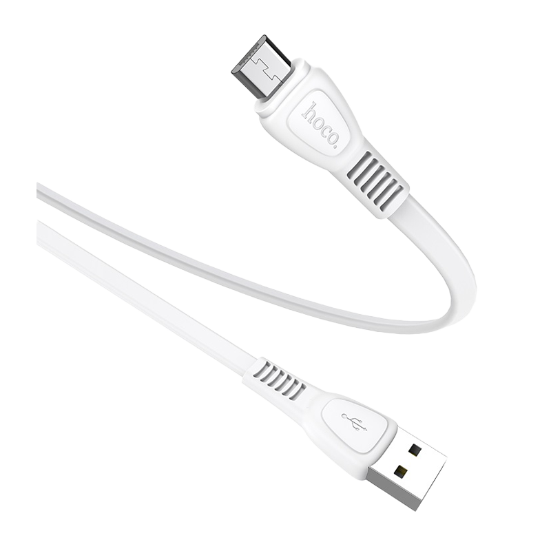 Кабель HOCO X40 USB (m)-microUSB (m) 1.0м 2.4A TPE белый (1/33/330)