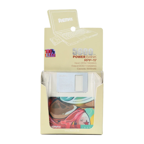 Внешний аккумулятор Remax RPP-17 Floppy Disk 5000mAh 1.5A 1USB белый
