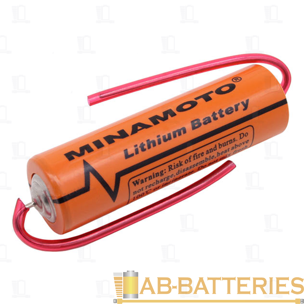 Батарейка Minamoto 14505 Shrink 1 Li-SOCl2 3.6V 2400mAh (1/38)