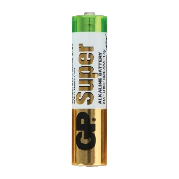 Батарейка GP Super LR03 AAA BL4 Alkaline 1.5V (4/40/160/320) R