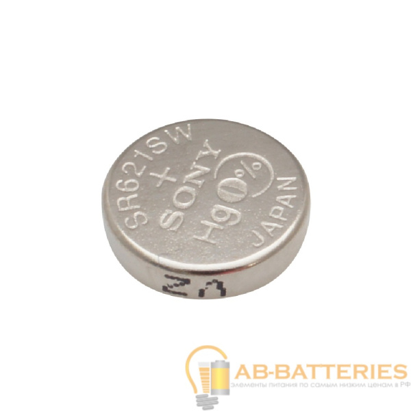 Батарейка Sony 364 (SR621SW) BL1 Silver Oxide 1.55V (10/100/1000)