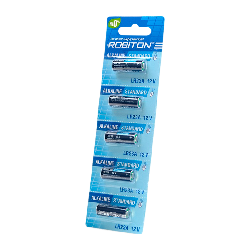Батарейка ROBITON STANDARD R-23A-0-BL5 23A (0% Hg) BL5