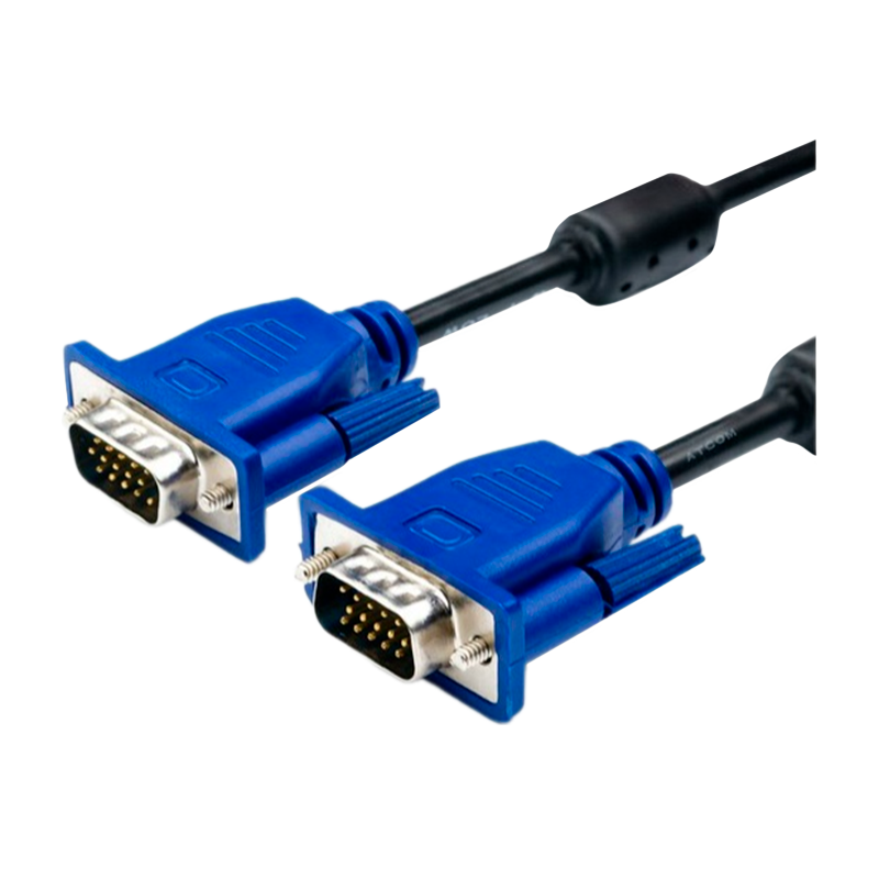 Кабель Atcom AT7790 VGA (m)-VGA (m) 3.0м ПВХ стаб.напр. синий в пакете (1/10/80)