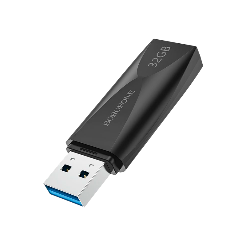 Флеш-накопитель Borofone Wonder BUD4 32GB USB3.0 пластик черный (1/40)