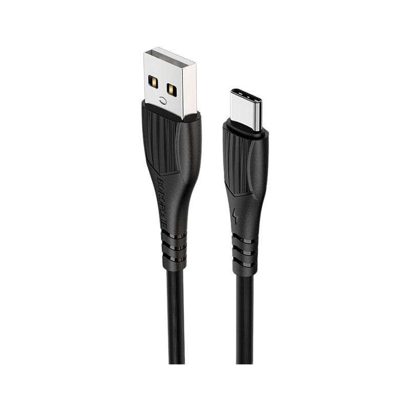 Кабель Borofone BX37 USB (m)-Type-C (m) 1.0м 3.0A ПВХ черный (1/360)