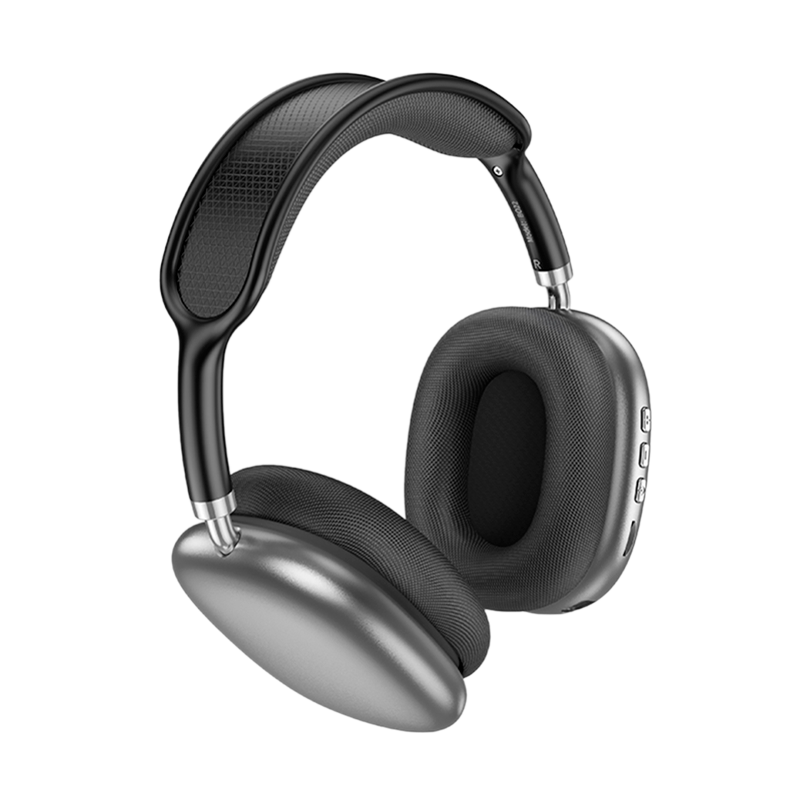 Наушники полноразмерные Borofone BO22 bluetooth 5.3 с микр. серый (1/36)