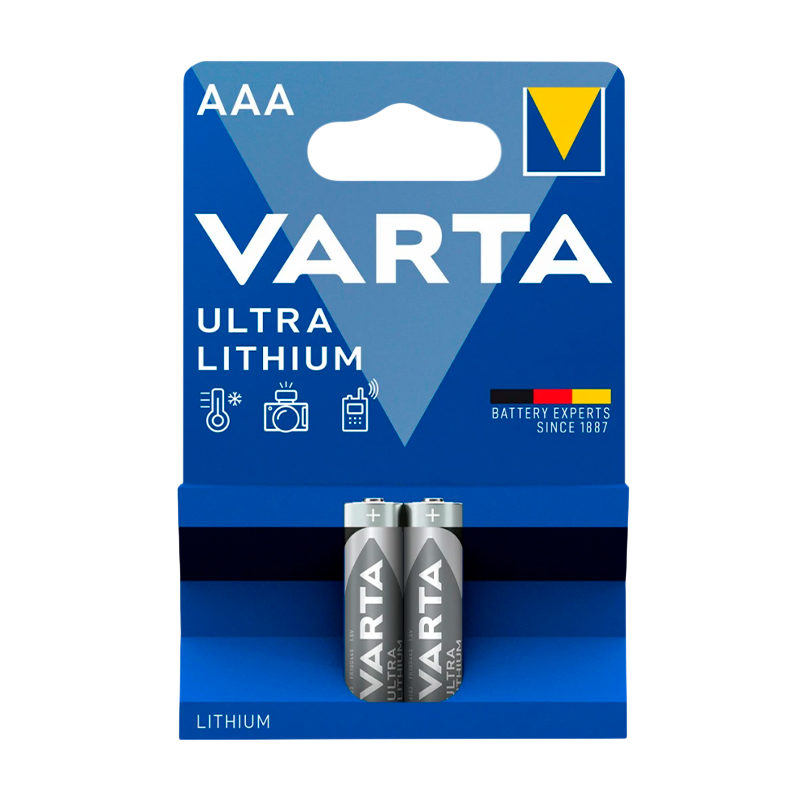Батарейка Varta ULTRA FR03 AAA BL2 Lithium 1.5V (6103) (2/20/100)