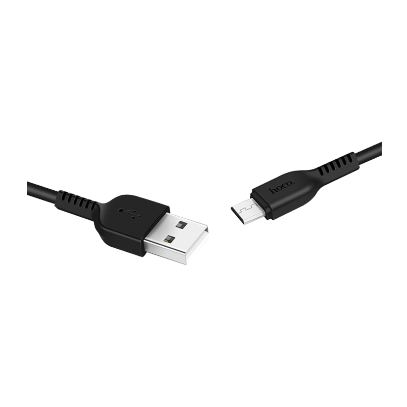 Кабель HOCO X20 USB (m)-microUSB (m) 3.0м 2.0A ПВХ черный (1/30/300)