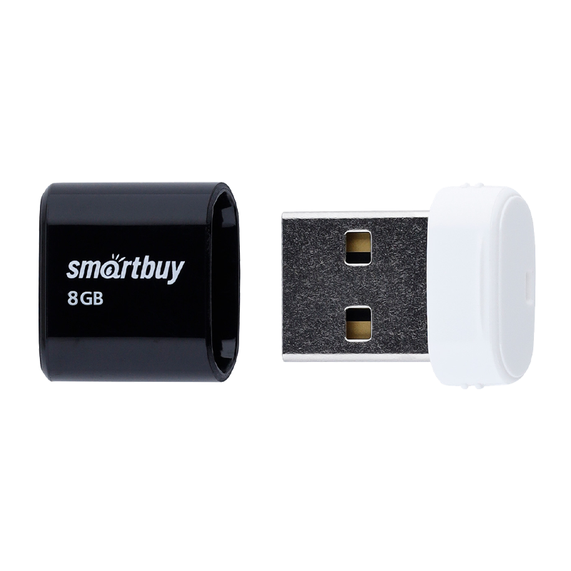 Флеш-накопитель Smartbuy Lara 8GB USB2.0 пластик черный