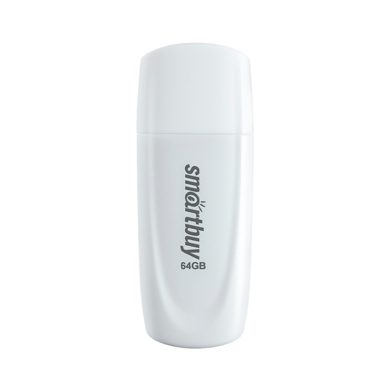 Флеш-накопитель Smartbuy Scout 64GB USB2.0 пластик белый