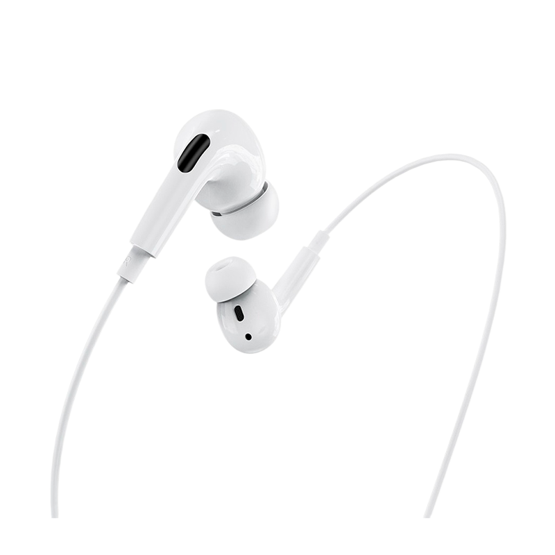 Наушники внутриканальные HOCO M1 PRO с микр. Lightning (m) белый (1/32/192)