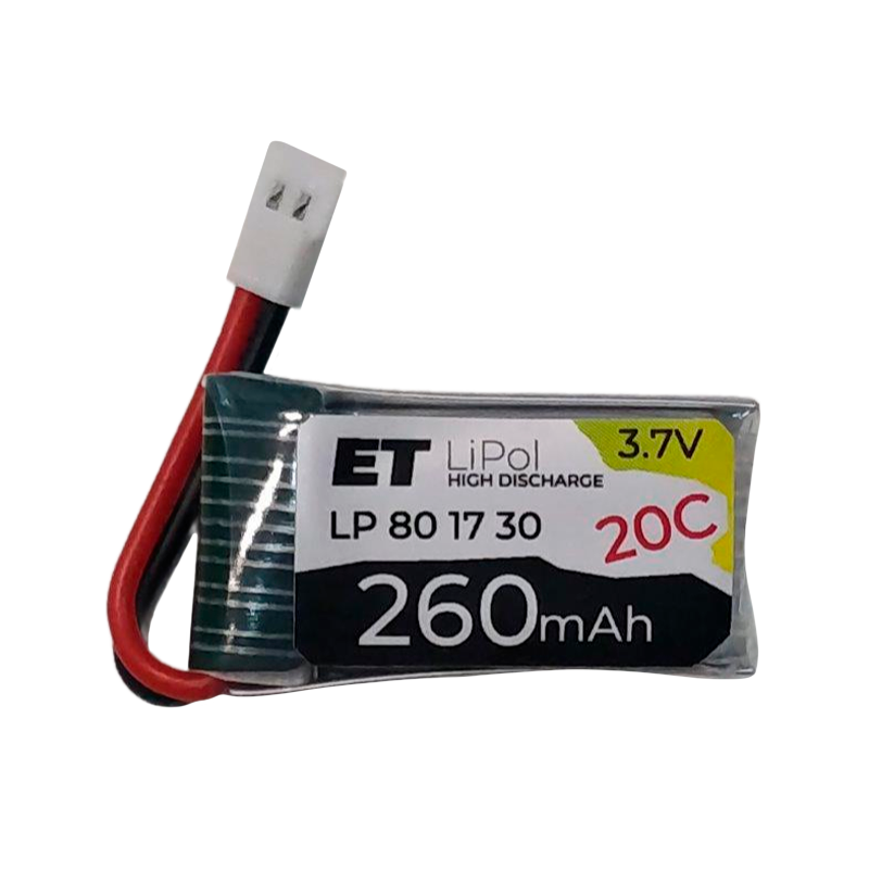 Аккумулятор ET LP801730-20CM Li-Pol, 3.7В, 260мАч (1/20)