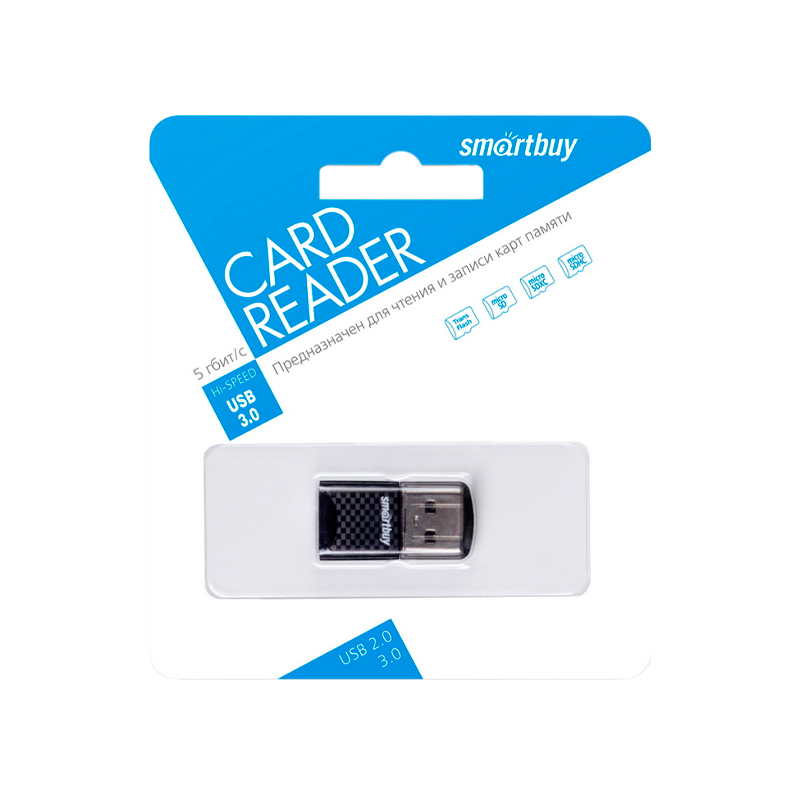 Картридер Smartbuy 3120 USB3.0 microSD черный