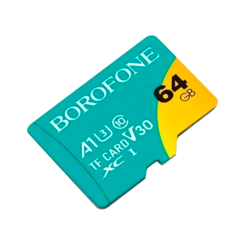 Карта памяти microSD Borofone 64GB Class10 A1 UHS-I (U3) 95 МБ/сек V30 (1/100)