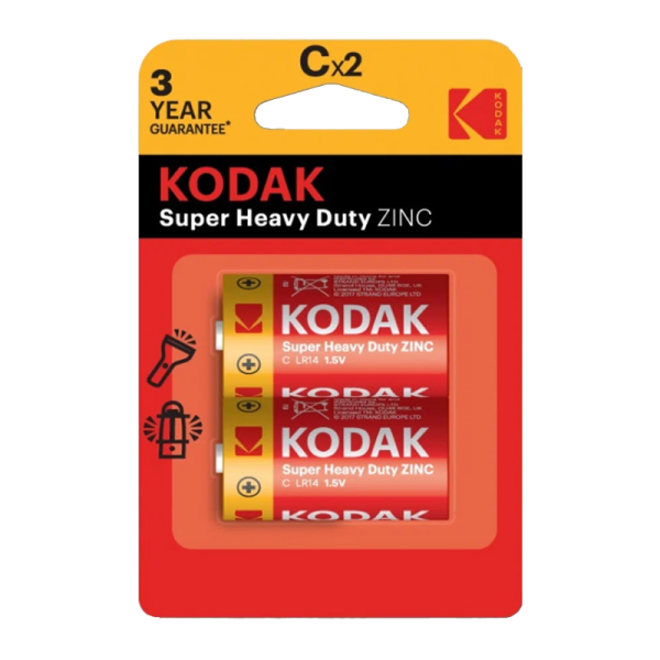 Батарейка Kodak Extra R14 C BL2 Heavy Duty 1.5V (2/20/200/7200)