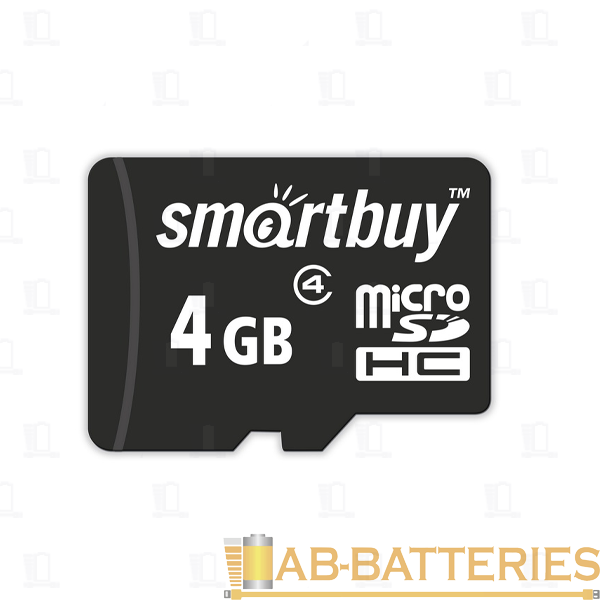 Карта памяти microSD Smartbuy 4GB Class4 4 МБ/сек без адаптера