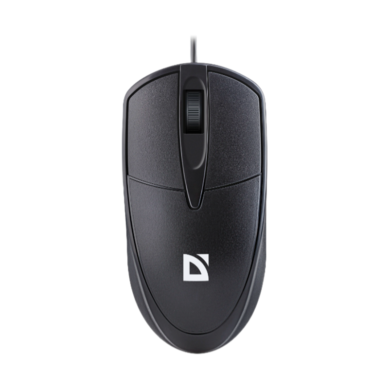 Мышь проводная Defender MB-989 Trace классическая USB черный (1/100)