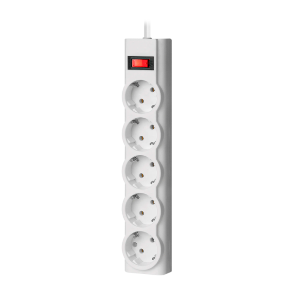 Сетевой фильтр Defender ILS 351 5р.С/З 10A с выкл. 125 Дж 1.8м белый (1/30)