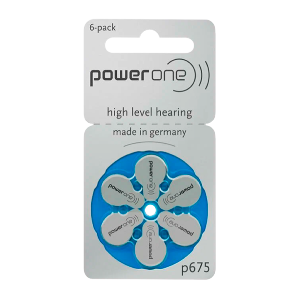 Батарейка PowerOne ZA675 BL6 Zinc Air 1.45V (6/60/300)
