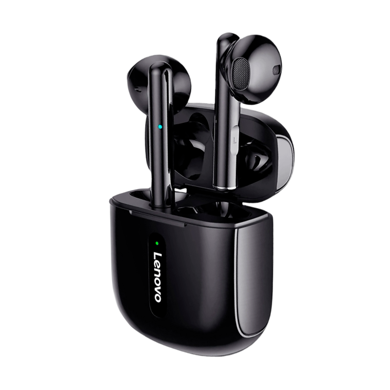 Наушники вставные Lenovo XT83 bluetooth 5.0 с микр. черный